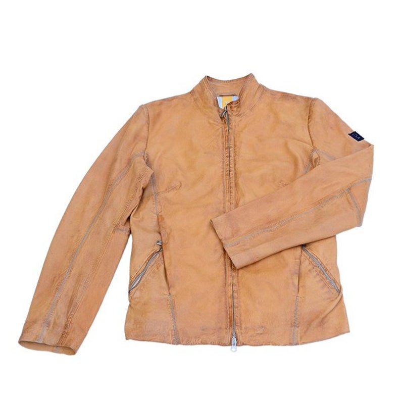 Slim Fit Women's Biker Real Leather Jacket - Image 3