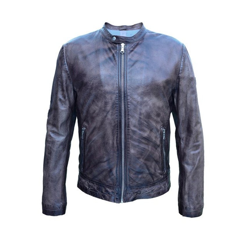 Men Sheepskin Real Leather Jacket