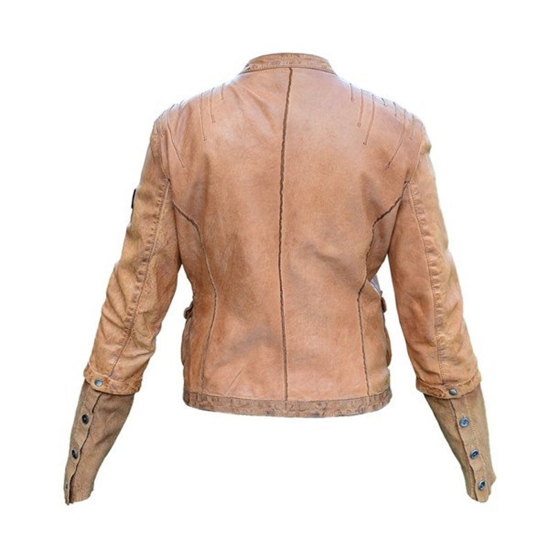 Women's Fashion Leather Jacket BR Style Made With 100% Lamb Skin - Image 2