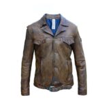 Handmade Vintage waxed leather Jacket